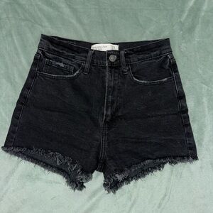 Abercrombie & Fitch Black Jean Shorts